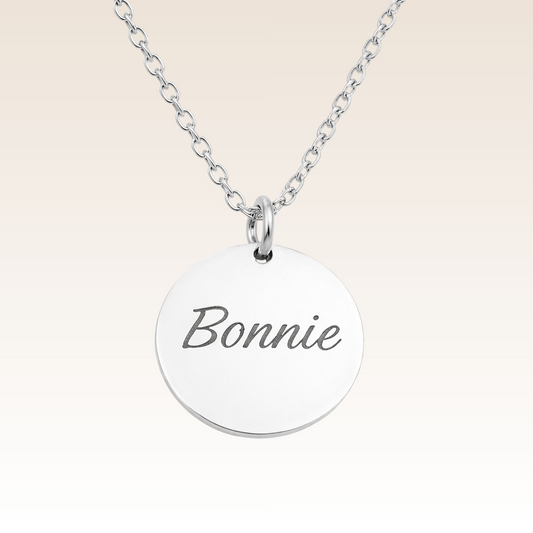 Paw Circle – Engraved Pet Necklace