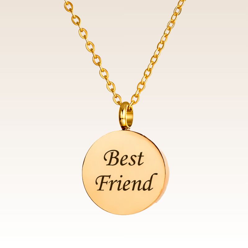 Paw Circle – Engraved Pet Necklace