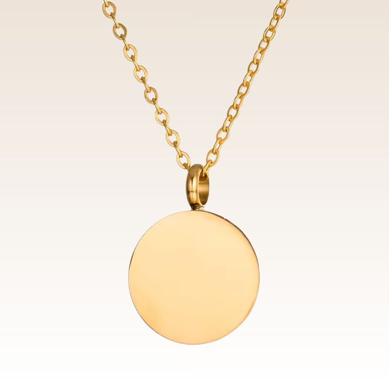 Paw Circle – Engraved Pet Necklace