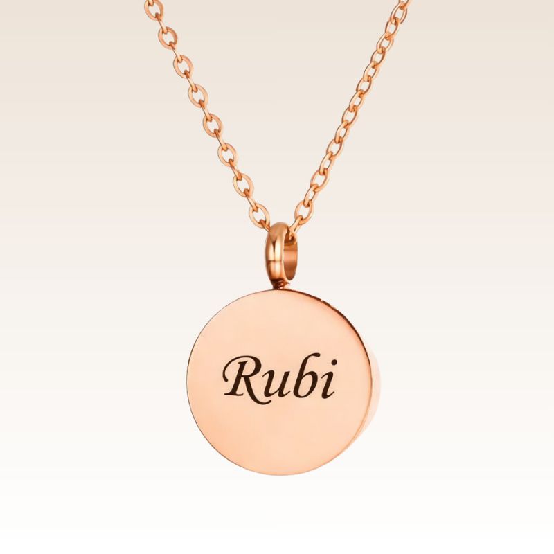 Paw Circle – Engraved Pet Necklace
